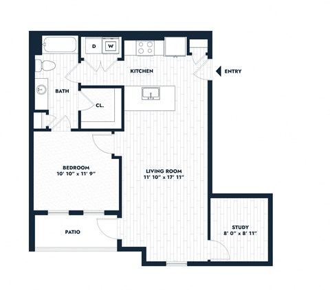 Alta Center Point Apartments in San Marcos, Texas A2 Floor Plan